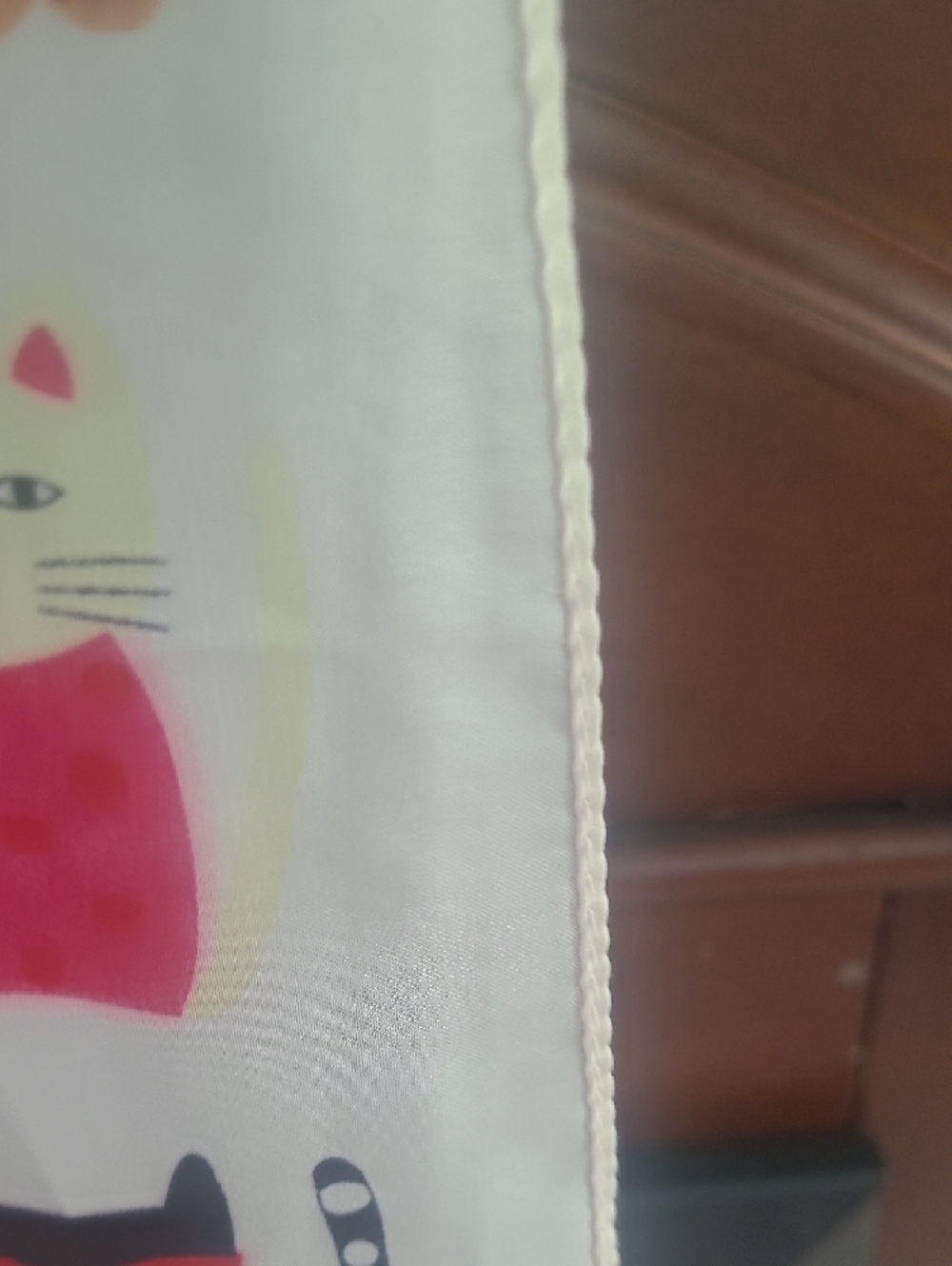 Playful Multi-Color Cat Print Scarf Wrap - Cream Base. 36 X 72 - Picture 10 of 10